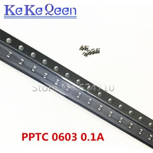 100pcs/lot PTC FUSE 0603 0.1A 100mA 24V SMT SMD PPTC Resettable Fuses SMD0603P010TF/24