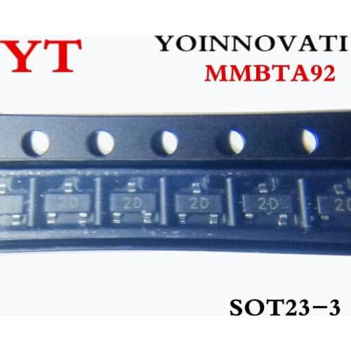 1000pcs/lot MMBTA92 SOT-23 2D MMBTA92LT1G Best quality