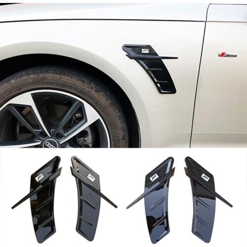2Pcs ABT CAR sticker Universal FOR Audi a3 8v a4 b8 b6 q5 a5 8v a6 c6 c5 q7 Side Fender vents ABT Trim ABS car accessories
