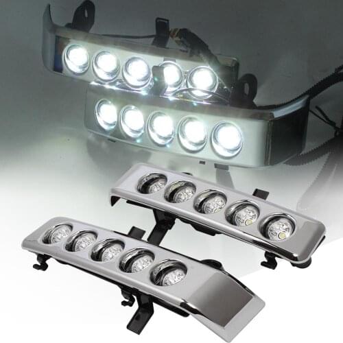 2pcs LED Front Bumper Lamp Daytime Running light For Toyota Land Cruiser 76 LC70 LC71 LC76 LC77 LC79 70 Series Accessories