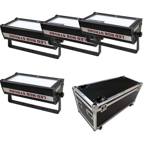 4pcs/lot New Flash RGB 3 in1 Color Mixing 1000W LED strobe stage light For Club Event