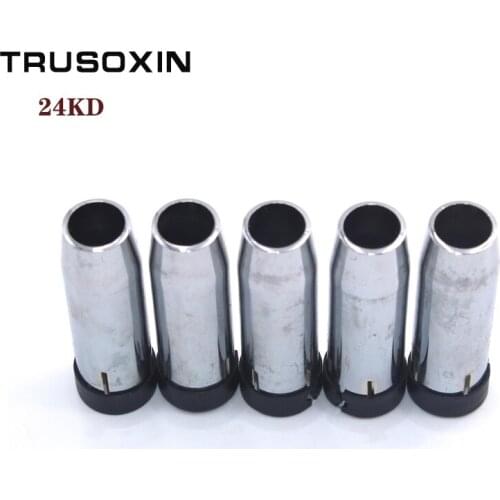 5 Pcs Stainless Steel Shield Cups of 24KD Binzel MAG MIG Welding Torch MAG CO2 Welding Machine/Tools Accessories