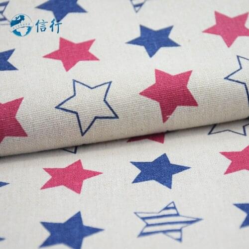 50*150cm Printed Cotton Linen Fabric For Patchwork Quilting Sewing DIY Sofa Table Cloth Furniture Cover Cushion Fabric#3444