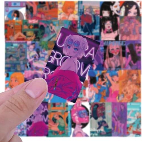 50PCS Sweetheart Beauty Stickers Anime Girl Otaku Welfare Illustration For Motorcycle Suitcase Laptop Decor New
