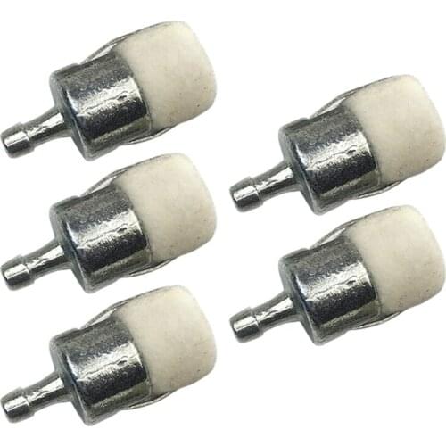5pcs Felt Fuel Filter for Homelite Echo Poulan 13120519831 Trimmer Chainsaw Gasoline Engine Garden Tools