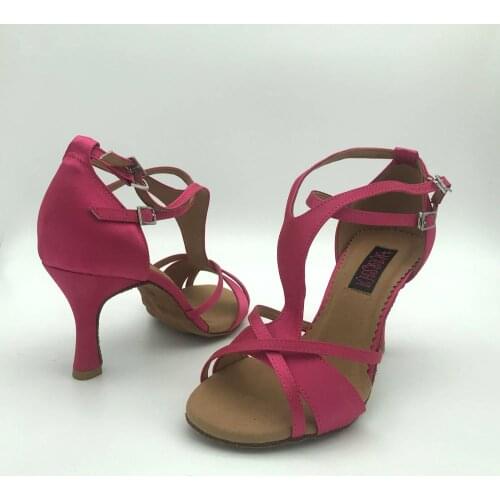 8.5cm heel Latin Dance Shoes For women Salsa shoes pratice shoes comfortable latin shoes 6252RS low heel high heel available