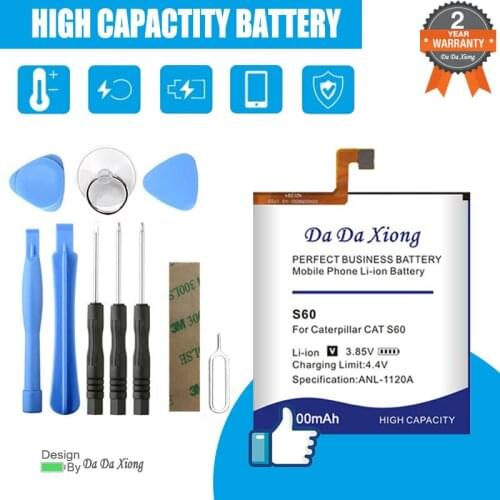 6050mAh for Caterpillar CAT S60 APP-12F-F57571-CGX-111 Battery+tool