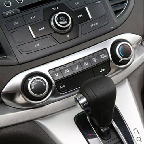 ACCESSORIES FIT FOR HONDA CRV CR-V 2012 to 2015 2016 CHROME CENTER CONSOLE SWITCH BUTTON COVER BEZEL TRIM DASHBOARD GRANISH