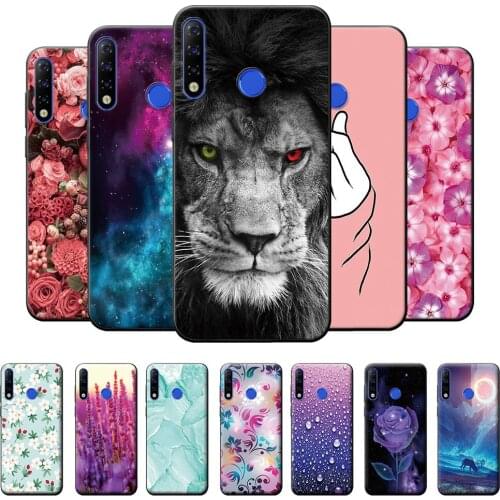 For Tecno Camon 12 Case Flower Soft Case For Tecno Camon 12 Silicone Back Cover For Tecno Camon 12 TPU Cool Case Tecno Camon 12