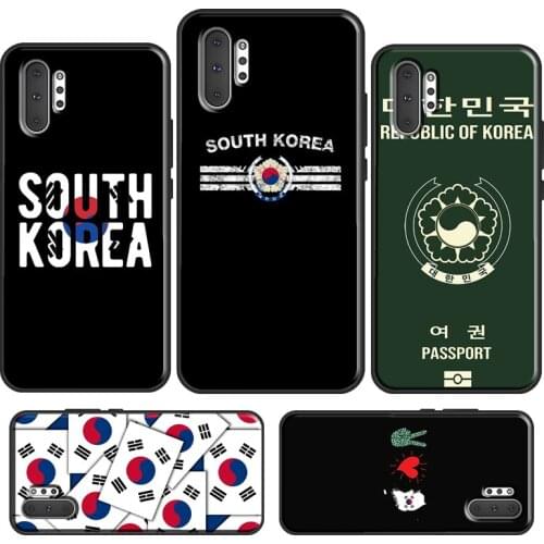 South Korea Flag For Samsung Galaxy S21 Ultra S20 FE S10 Plus S8 S9 S10E Phone Case For Note 20 10 9 Cover