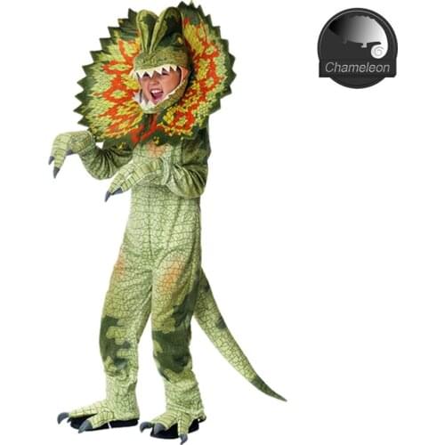 Anime Boys Girls Jurassic World Angry Triceratops Costume Child jumpsuit Halloween Animal Costume