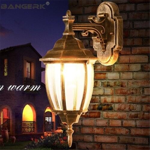 European Outdoor Wall Sconce Lighting IP65 Waterproof LED Wall lamp Decor Lights Fixtures Garden Wall Door Villa Luminaire