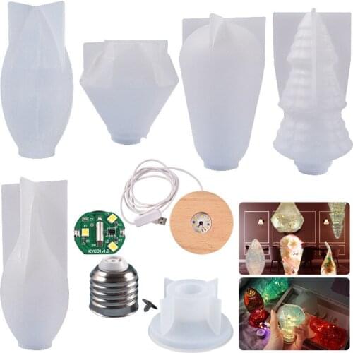 LED Bulb Resin Mold Kit Light Bulb Mould Crystal Bulb Decoration Mould Bulb Epoxy Mold Drop Shipping