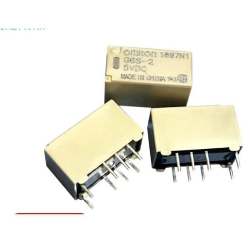 G6S-2-5VDC signal relay two open and two close DIP-8 2A 5V TQ2-5V Double Open Double Close DIP-10 1A 30V / DC Photocoupler Relay