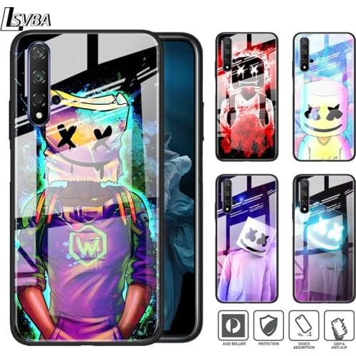 Cool Electronic Music Smiley For Huawei Honor 30 20 10 9X 8X Lite Pro Plus Tempered Glass Shell Phone Case Cover
