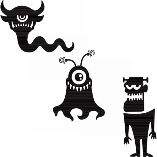 Cartoon Monster Metal Cutting Dies New 2021 Diy Scrapbooking Photo Album Decorative Embossing Papercard Crafts Die 2021