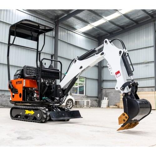 0.8Ton Mini Excavator 800kg Micro Pelle Bagger Excavadora with Canopy for Farm Garden
