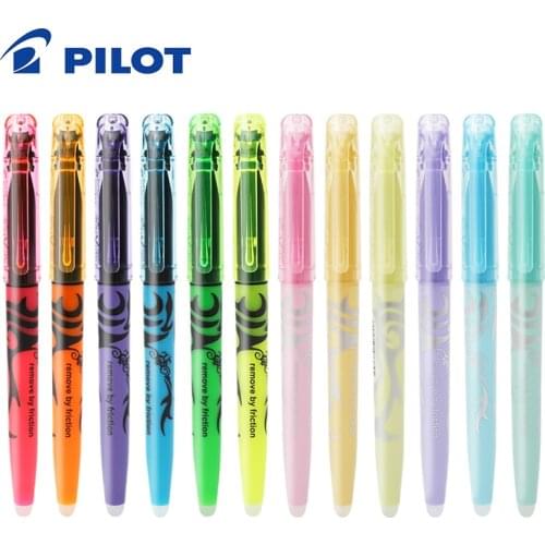 6/12pcs Pilot Baile Neon Pen FRIXION Erasable Pen Highligher Marker Pen SW-FL 6 Appearance 6 Japan Office and School Stationery