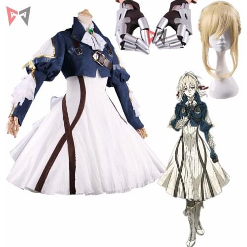New anime Violet Evergarden cosplay costume Violet Gothic Uniforms Cosplay dress for girl women fancy clothes Free Shipping