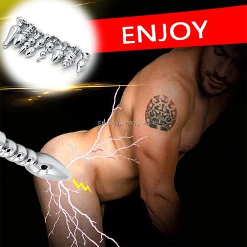 NEW Stainless steel Electric Shock Toy Anal Plug Electric Shock Sex Toys For Couples Extreme Electro Butt Plug Medical Toys