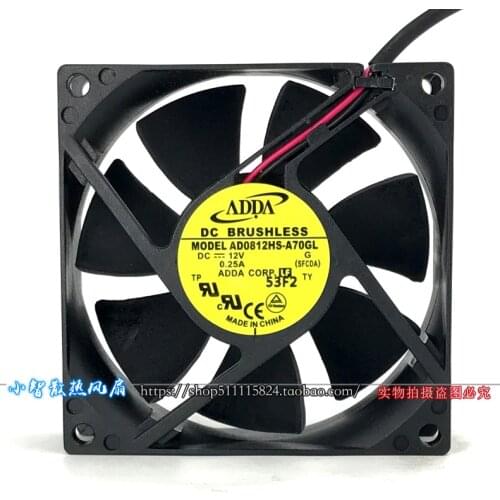 8025 DC12V 0.25A AD0812HS-A70GL 8CM Chassis / Power Cooling Fan