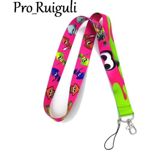 100pcs Octopus Neck Strap Lanyard keychain Mobile Phone Strap ID Badge Holder Rope Key Chain Keyrings cosplay Accessories Gifts