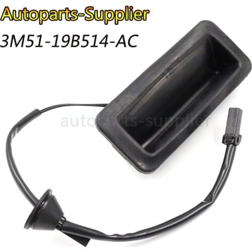 Car Trunk Switch With Wire Boot Tailgate Release Switch For Ford Focus 2 2005-2008 3M51-19B514-AC 3M51 19B514 AC