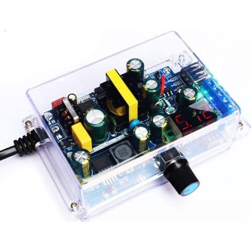 Adjustable power supply AC100-265V turn 1.2-23V adjustable out put 12V/2A 24V/1A 24W LED digital tube display NO NEED welding