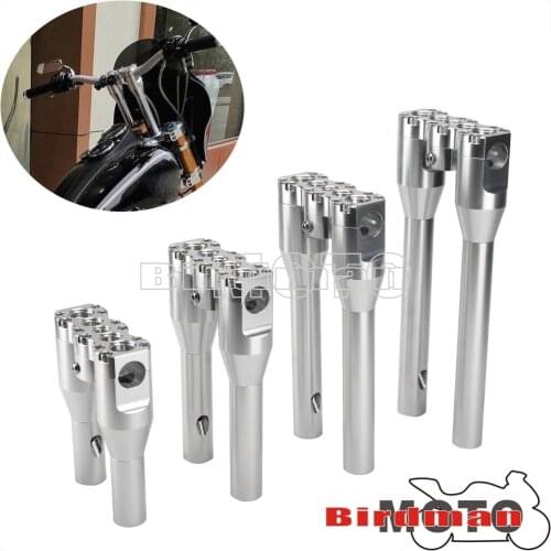 Adjustable Handlebar Heighten Riser Top Clamp Bar Extend Mount Kit 32mm 1.25" 10" 11" 12" 13" for Harley Touring Road King Glide