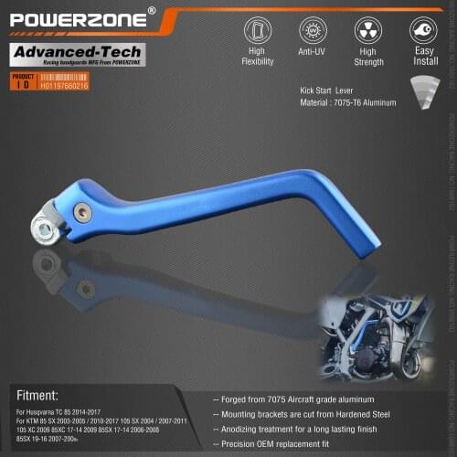 Powerzone Alloy Kick-start Lever For KTM SX85 2003-2016 SX105 SXS85 SX 105 SXS 85 TC TC85 Motocross Dirt Bike