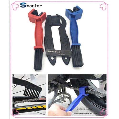 Motorcycle bike Chain Gear Dirt Remover Scrubber Cleaner Brush Tools For YAMAHA WR250R X SEROW225 250 TTR125 L E TTR250