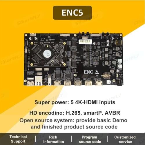 Link Pi ENC5 Evaluation board Hisilicon Hi3531DV100 HDMI/NDI Encoder Decoder HD smartP AVBR/RTMP/ONVIF Live Broadcast YouTube