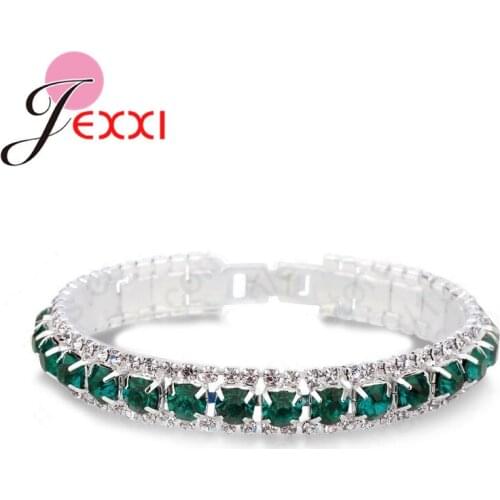 Hot Selling Cubic Zircon Bracelet& Bangle Women Jewelry Gifts 925 Sterling Silver Bracelets