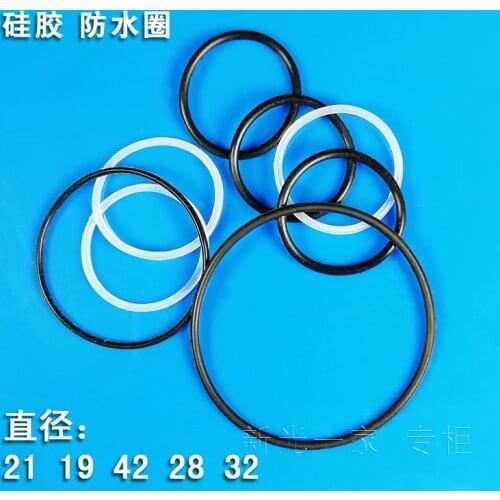 1PCS 20 22 23 24 25 21mm x 1.5mm O-Ring Seals Black color waterproof black silicone O-ring For LED Flashlight