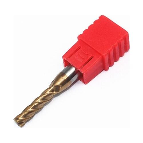 1PCS HRC60 4mm Solid Carbide Flat End mills D4X12LXD6X50L 4Flute Standard Length Slotted Face Mills