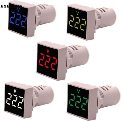 1PCS 22MM AD16-22DSV type AC 60-500V Mini Voltage Meter LED Digital Display AC Voltmeter Indicator Light/Pilot Lamp