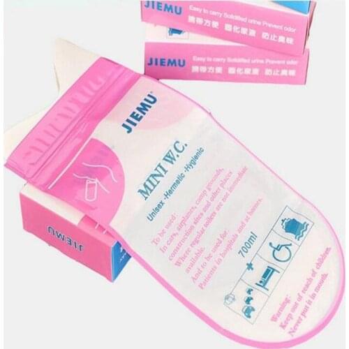 4pc 700ml Emergency Portable Car Urine Bag Vomit Bags Mini Mobile Toilets Handy Unisex Disposable Urinal Toilet Bag