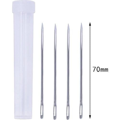 70MM Sewing Needles with Bottle Needlework Tool Sewing Leather Carving Needle Golden Tail Embroidery Fabric Cross Stitch Needles