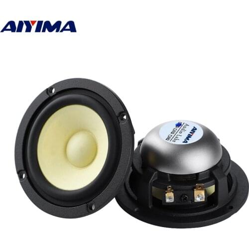 AIYIMA 2Pcs 3 Inch Midrange Audio Speaker Horn 4 8 Ohm Hifi Loudspeaker Home Theater Neodymium Magnetic DIY Car Speaker Driver