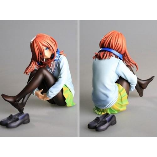 Anime The Quintessential Quintuplets School Girl Nakano Miku Short Version Without School Desk Boxed Figure