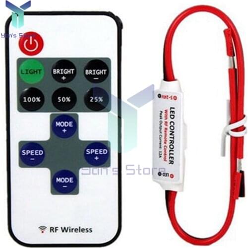DC 12V RF Wireless Remote Switch Controller Dimmer for Remote Control Mini In-line LED Strip Light Diy Electronic Module Diy Kit