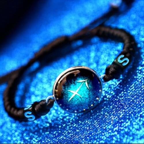 Twelve Constellation Lucky Zodiac Couple Bracelet Japanese Korean Style Lover Gifts Men&Women Accessories bracelets for women