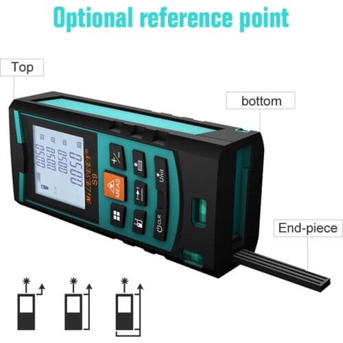 Mileseey Distance Meter S9 50M Bubble Level Rangefinder Range Finder Tape Measure Area/Volume Digital Laser Distance Meter