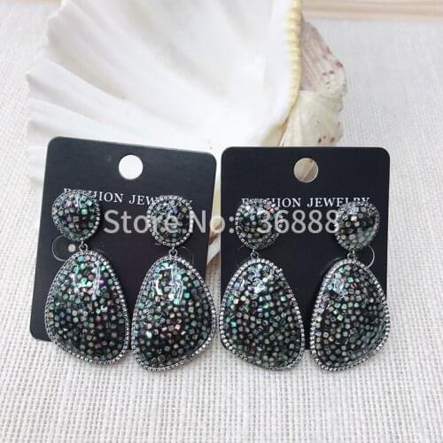 European and American big brand is exaggerated temperament costly abalone shellfish is fashionable and simple atmosphere ear pen