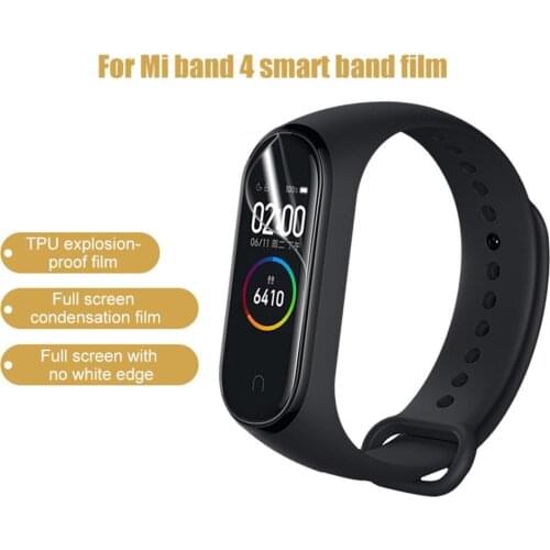 Hot Sale 3Pcs Full Clear TPU Explision-proof Screen Protector Film for Xiaomi Mi Band 4