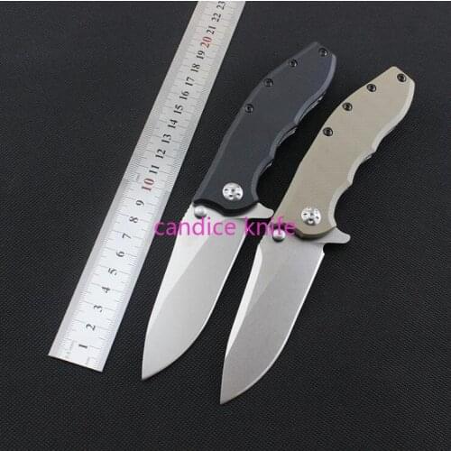 ZT0562 ZT 0562 Pocket Folding Knife Ball Bearing System 9CR13MOV Blade G10 Handle Camping Hunting Survival Knife Multi EDC Tools