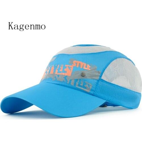 Kagenmo 7-12 Years Child Boy Girl 2017 Summer Snapback Quick Dry Mesh Baseball Cap Sun Hat Bone Breathable Hats
