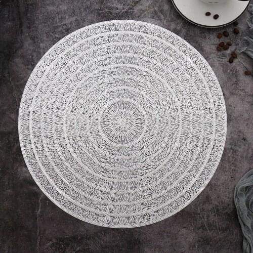PVC Nordic Style Oil Resistant Non-slip Kitchen Placemat Coaster Insulation Pad Dish Coffee Cup Table Mat Home Decor 51091