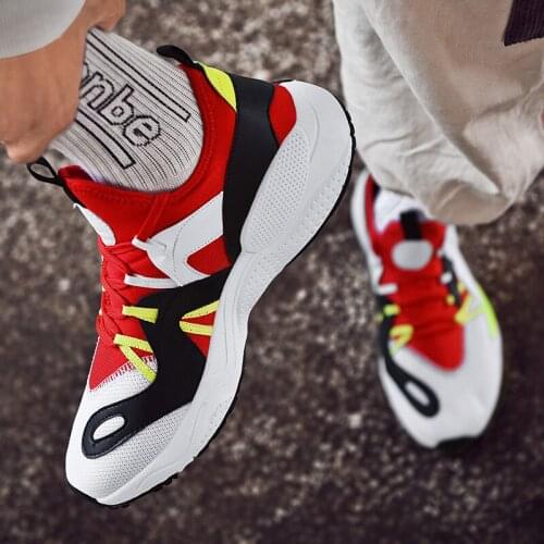 Sneakers-mens Breathable sale on solid Men sport mens 2020 man black s sneakers white para comfortable fashion leisure male 39