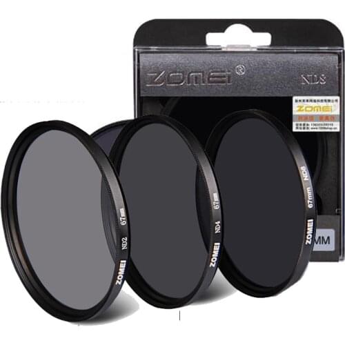 Zomei NEW Neutral Density camera ND filter set kit 52mm 58mm 62mm 67mm 77mm 82mm ND2 ND4 ND8 for SLR DSLR camera lens